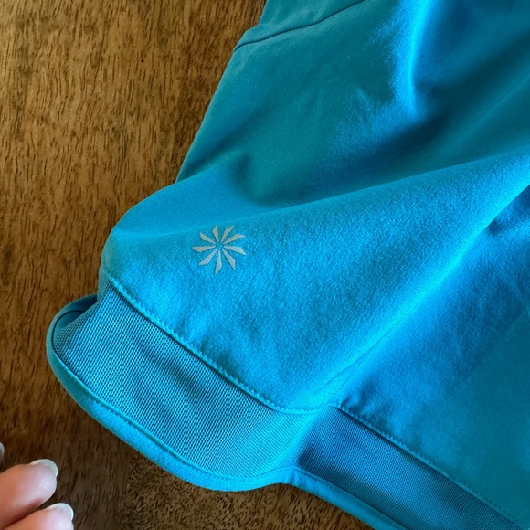 ATHLETA MESH RACER RUN MID RISE 4 SHORT - Picture 3 of 8